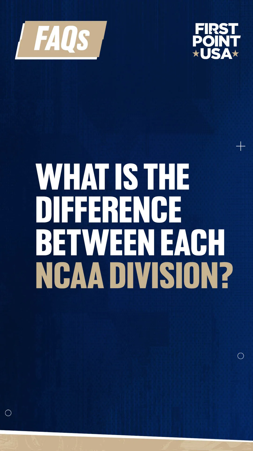 What is the difference between each NCAA Division?