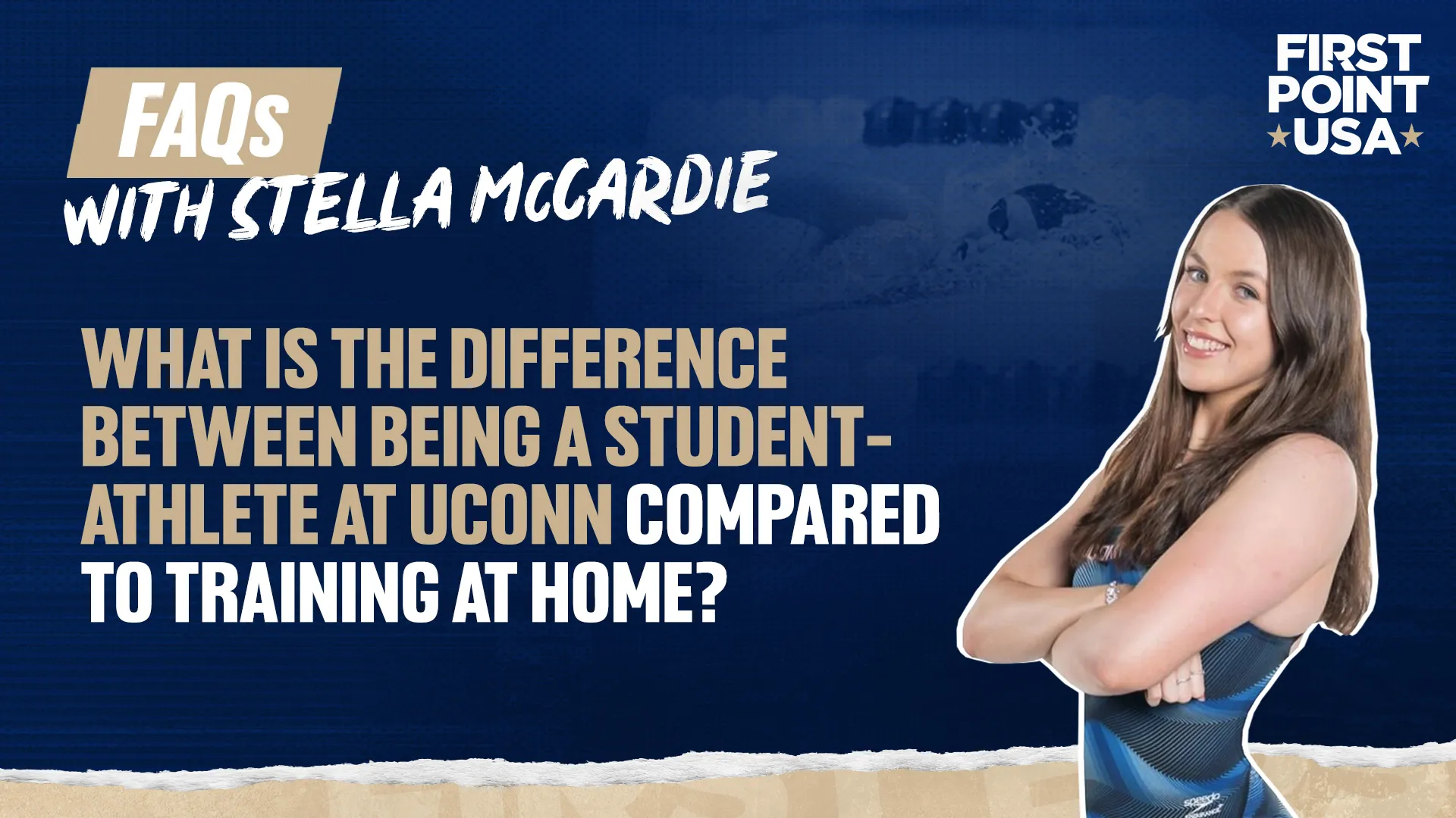 What is the difference between being a student-athlete at UCONN compared to training at home