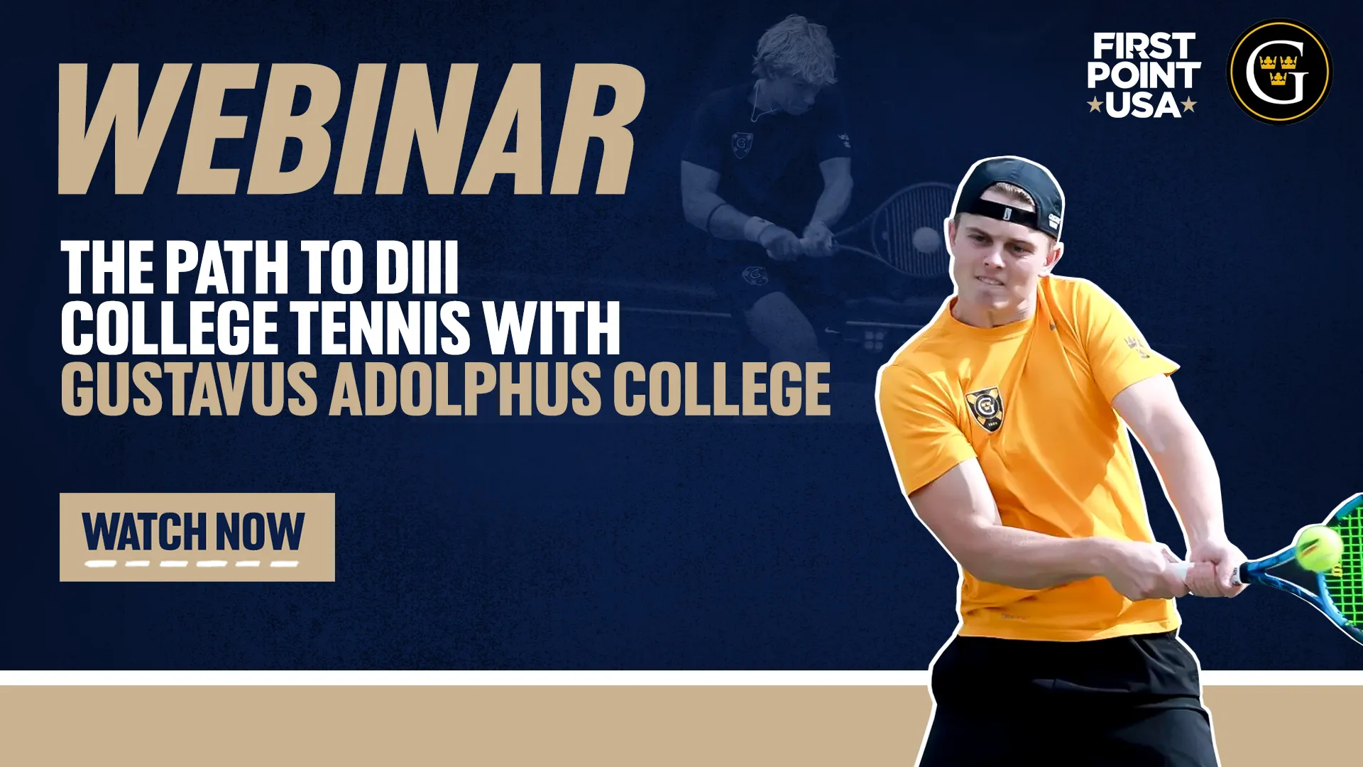 Gustavus Adolphus College Tennis Webinar